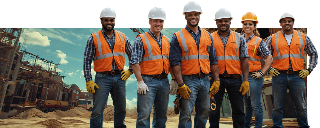 Pronto crew at a construction site